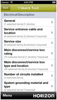 Horizon iphone app