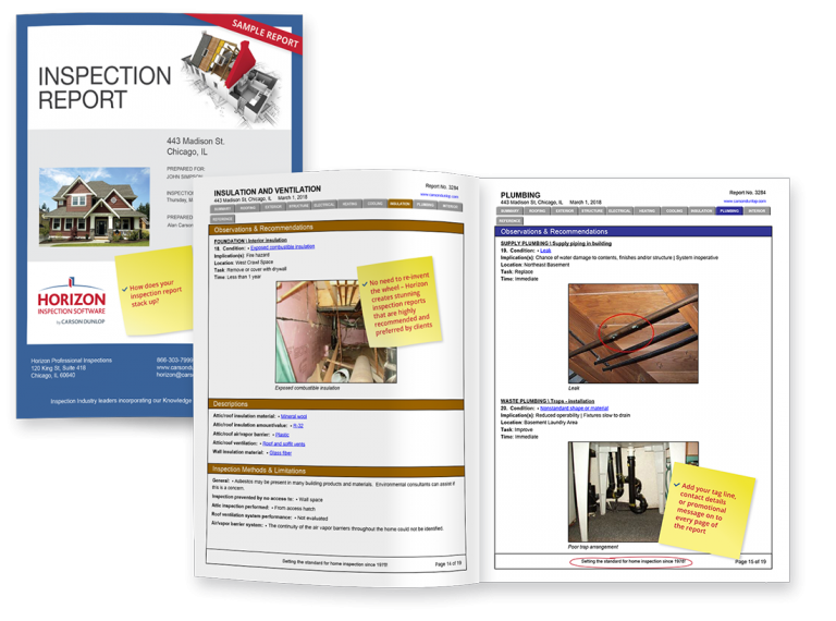 A powerful Report Writing tool Horizon Inspection Software