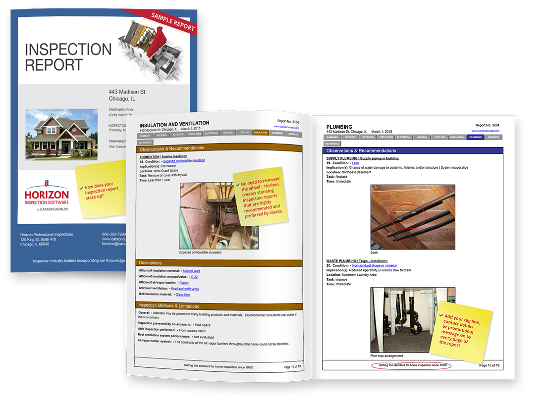 a powerful report writing tool horizon inspection software report with pictures