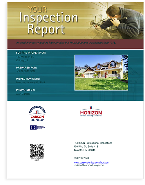 A powerful Report Writing tool Horizon Inspection Software