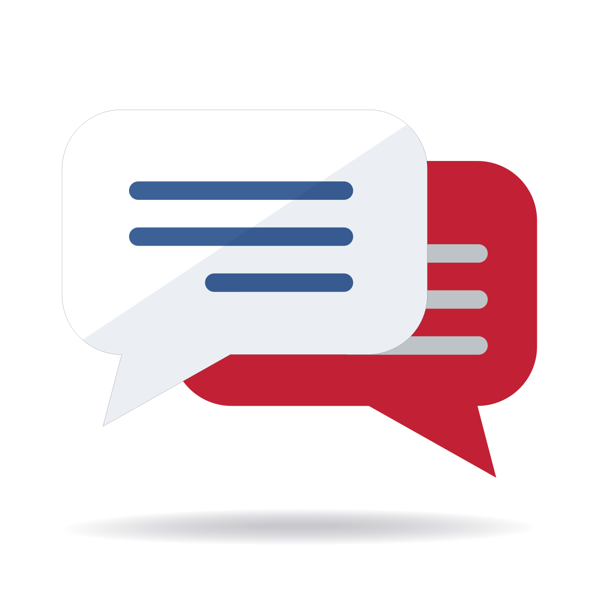 Speech bubbles icon illustration